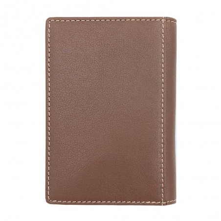 Serge Blanco | Etui passeport en cuir homme "Marfa" cognac | Protection pour passeport et porte-cartes