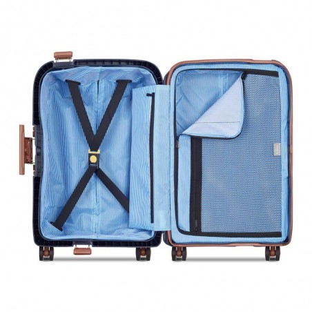 DELSEY | Valise cabine 4 roues 55cm "Moncey" coloris encre | Bagage cabine vol low cost pas cher DELSEY | Valise cabine 4 roues 55cm "Moncey" coloris encre | Bagage cabine vol low cost pas cher