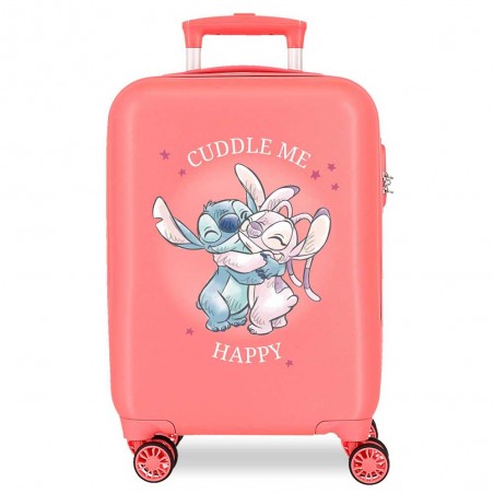 Disney | Valise enfant Stitch "Cuddle me" corail | Bagage cabine pas cher Disney | Valise enfant Stitch "Cuddle me" corail | Bagage cabine pas cher