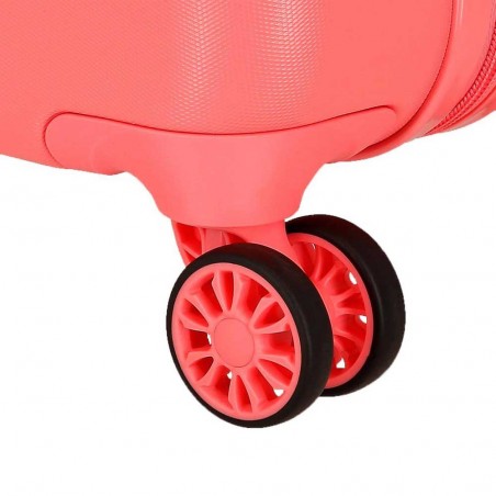 Disney | Valise enfant Stitch "Cuddle me" corail | Bagage cabine pas cher Disney | Valise enfant Stitch "Cuddle me" corail | Bagage cabine pas cher
