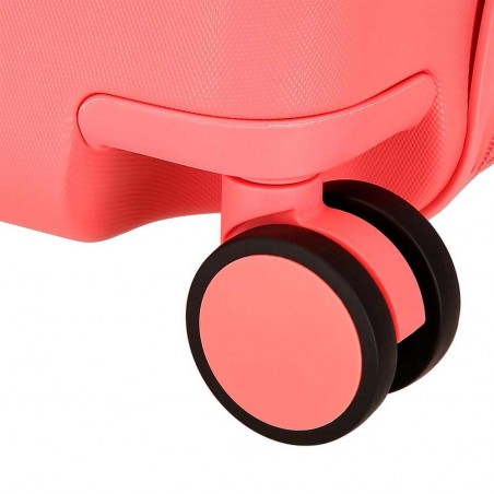 Disney | Valise trotteur Stitch "Cuddle me" corail | Bagage enfant à chevaucher Disney | Valise trotteur Stitch "Cuddle me" corail | Bagage enfant à chevaucher