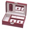 Davidts | Coffret à bijoux femme "Euclide" rouge | Boîte à bijoux haut de gamme Davidts | Coffret à bijoux femme "Euclide" rouge | Boîte à bijoux haut de gamme