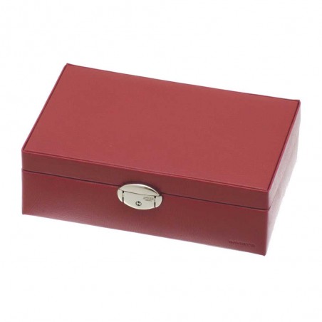 Davidts | Coffret à bijoux femme "Euclide" rouge | Boîte à bijoux haut de gamme Davidts | Coffret à bijoux femme "Euclide" rouge | Boîte à bijoux haut de gamme