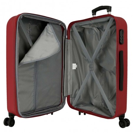 Roll Road | Valise extensible 68cm "New Camboya" rouge | Bagage taille moyenne coque rigide pas cher Roll Road | Valise extensible 68cm "New Camboya" rouge | Bagage taille moyenne coque rigide pas cher