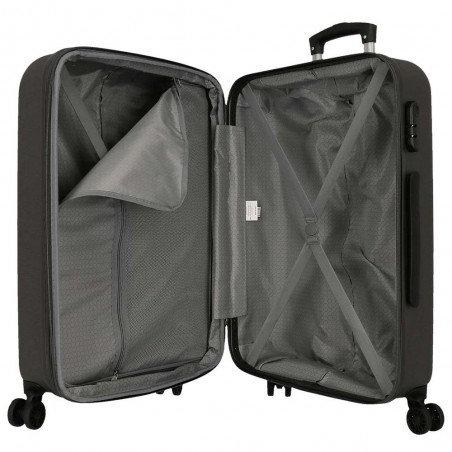 Roll Road | Valise extensible 68cm "New Camboya" anthracite | Bagage taille moyenne coque rigide pas cher Roll Road | Valise extensible 68cm "New Camboya" anthracite | Bagage taille moyenne coque rigide pas cher