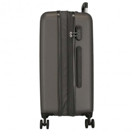 Roll Road | Valise extensible 68cm "New Camboya" anthracite | Bagage taille moyenne coque rigide pas cher Roll Road | Valise extensible 68cm "New Camboya" anthracite | Bagage taille moyenne coque rigide pas cher