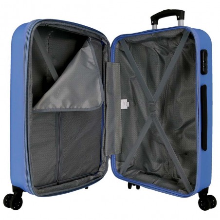 Roll Road | Valise extensible 68cm "New Camboya" bleu | Bagage taille moyenne coque rigide pas cher Roll Road | Valise extensible 68cm "New Camboya" bleu | Bagage taille moyenne coque rigide pas cher
