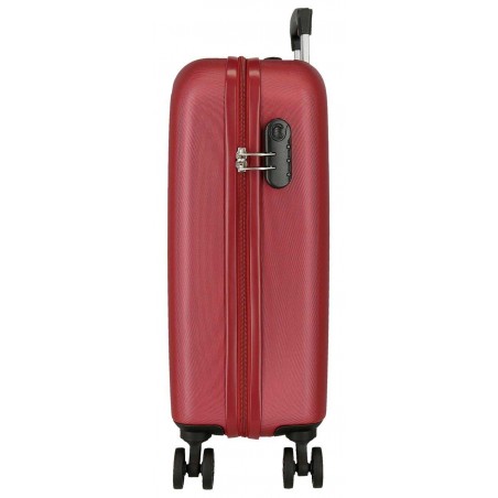 ROLL ROAD | Valise cabine 55cm "New Camboya" rouge | Bagage cabine 4 roues coque rigide pas cher ROLL ROAD | Valise cabine 55cm "New Camboya" rouge | Bagage cabine 4 roues coque rigide pas cher