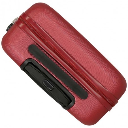 ROLL ROAD | Valise cabine 55cm "New Camboya" rouge | Bagage cabine 4 roues coque rigide pas cher ROLL ROAD | Valise cabine 55cm "New Camboya" rouge | Bagage cabine 4 roues coque rigide pas cher