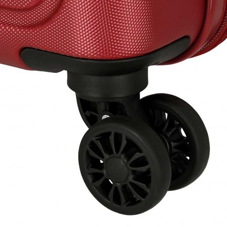 ROLL ROAD | Valise cabine 55cm "New Camboya" rouge | Bagage cabine 4 roues coque rigide pas cher ROLL ROAD | Valise cabine 55cm "New Camboya" rouge | Bagage cabine 4 roues coque rigide pas cher