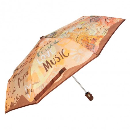 Anekke | Parapluie pliant automatique "Peace & Love" | Parapluie de poche design original pas cher Anekke | Parapluie pliant automatique "Peace & Love" | Parapluie de poche design original pas cher
