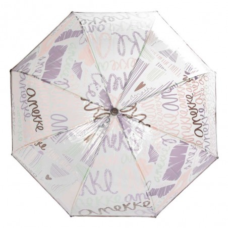 Anekke | Parapluie long vinyle "Crust" | Parapluie cloche transparent femme pas cher