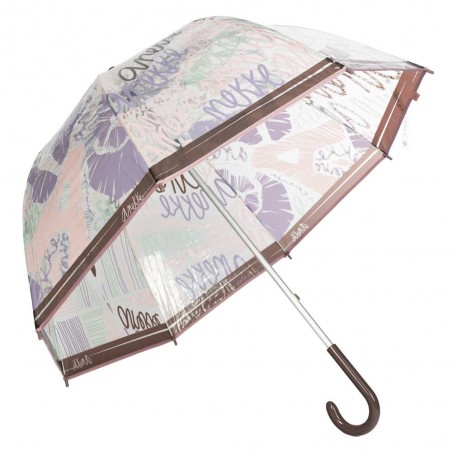 Anekke | Parapluie long vinyle "Crust" | Parapluie cloche transparent femme pas cher