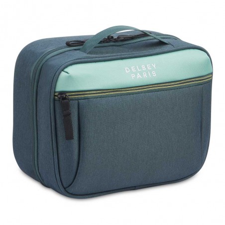 DELSEY Paris | Trousse de toilette "Brochant 3" vert | Grande trousse de toilette mixte avec crochet et poche étanche DELSEY Paris | Trousse de toilette "Brochant 3" vert | Grande trousse de toilette mixte avec crochet et poche étanche