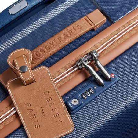DELSEY Paris | Valise soute L 76cm Chatelet Air 2.0 marine | Grande valise élégante femme qualité luxe DELSEY Paris | Valise soute L 76cm Chatelet Air 2.0 marine | Grande valise élégante femme qualité luxe