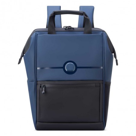DELSEY Paris | Sac à dos 14 pouces "Turenne" bleu nuit | Sac ordinateur imperméable design urbain haute qualité