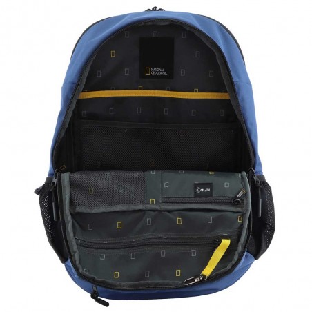 NATIONAL GEOGRAPHIC | Sac à dos "Canyon" bleu | Sac ordinateur 15 pouces en polyester recyclé NATIONAL GEOGRAPHIC | Sac à dos "Canyon" bleu | Sac ordinateur 15 pouces en polyester recyclé