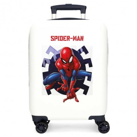 MARVEL | Valise enfant Spiderman "Attack" blanc/bleu marine | Bagage cabine garçon super-héros pas cher MARVEL | Valise enfant Spiderman "Attack" blanc/bleu marine | Bagage cabine garçon super-héros pas cher