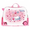 ENSO | Valise trotteur enfant "Fantasy" | Bagage fille ludique à chevaucher décor girly pas cher ENSO | Valise trotteur enfant "Fantasy" | Bagage fille ludique à chevaucher décor girly pas cher