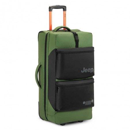 JEEP | Sac de voyage trolley L JS006B vert orme | Bagage soute grande taille 73cm style baroudeur JEEP | Sac de voyage trolley L JS006B vert orme | Bagage soute grande taille 73cm style baroudeur