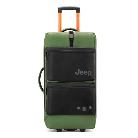 JEEP | Sac de voyage trolley L JS006B vert orme | Bagage soute grande taille 73cm style baroudeur JEEP | Sac de voyage trolley L JS006B vert orme | Bagage soute grande taille 73cm style baroudeur