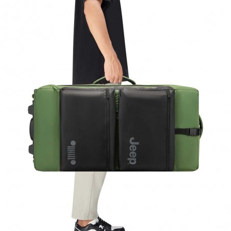 JEEP | Sac de voyage trolley L JS006B vert orme | Bagage soute grande taille 73cm style baroudeur JEEP | Sac de voyage trolley L JS006B vert orme | Bagage soute grande taille 73cm style baroudeur