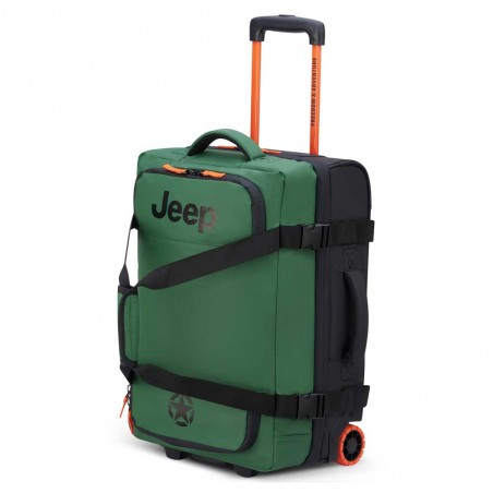 JEEP | Sac de voyage trolley S JS005A vert orme | Valise cabine souple homme style baroudeur JEEP | Sac de voyage trolley S JS005A vert orme | Valise cabine souple homme style baroudeur