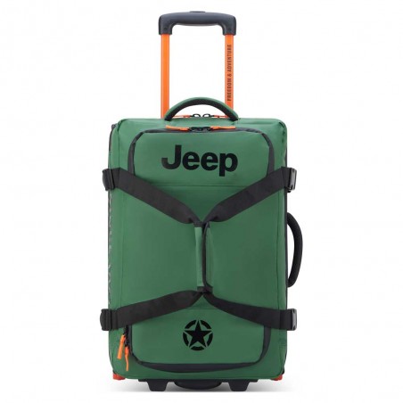 JEEP | Sac de voyage trolley S JS005A vert orme | Valise cabine souple homme style baroudeur JEEP | Sac de voyage trolley S JS005A vert orme | Valise cabine souple homme style baroudeur