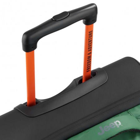 JEEP | Sac de voyage trolley S JS005A vert orme | Valise cabine souple homme style baroudeur JEEP | Sac de voyage trolley S JS005A vert orme | Valise cabine souple homme style baroudeur