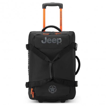 JEEP | Sac de voyage trolley S JS005A noir | Valise cabine souple homme style baroudeur JEEP | Sac de voyage trolley S JS005A noir | Valise cabine souple homme style baroudeur