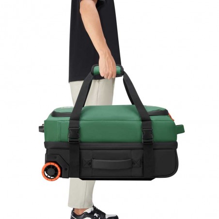 JEEP | Sac de voyage trolley S JS005A vert orme | Valise cabine souple homme style baroudeur JEEP | Sac de voyage trolley S JS005A vert orme | Valise cabine souple homme style baroudeur