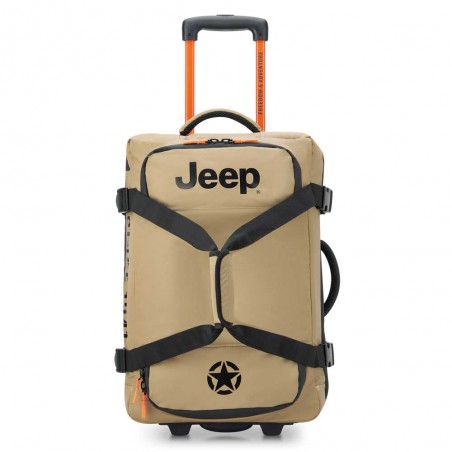 JEEP | Sac de voyage trolley S JS005A sable chaud | Valise cabine souple homme style baroudeur JEEP | Sac de voyage trolley S JS005A sable chaud | Valise cabine souple homme style baroudeur