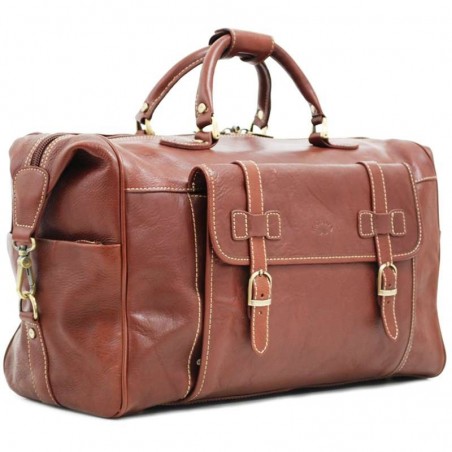 Sac de voyage en cuir homme KATANA - marron