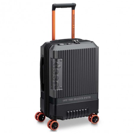 JEEP | Valise cabine S extensible JH001A anthracite | Bagage petite taille style baroudeur robuste homme original