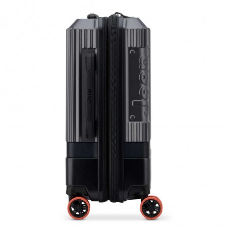 JEEP | Valise cabine S extensible JH001A anthracite | Bagage petite taille style baroudeur robuste homme original