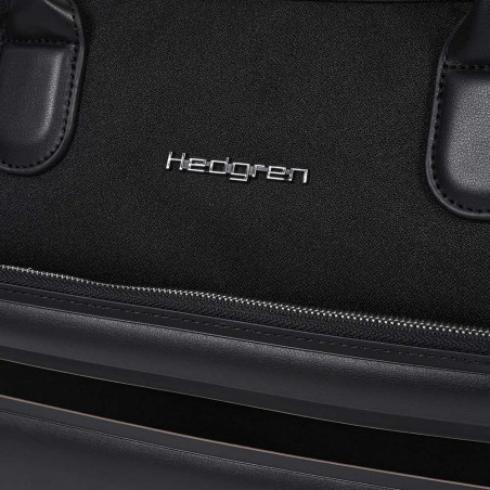 HEDGREN | Porte-documents PC femme "Galao" noir | Sacoche ordinateur élégante