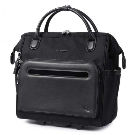 HEDGREN | Sacoche trolley PC femme "Venti" noir | Pilot case à roulettes élégant professionnel HEDGREN | Sacoche trolley PC femme "Venti" noir | Pilot case à roulettes élégant professionnel