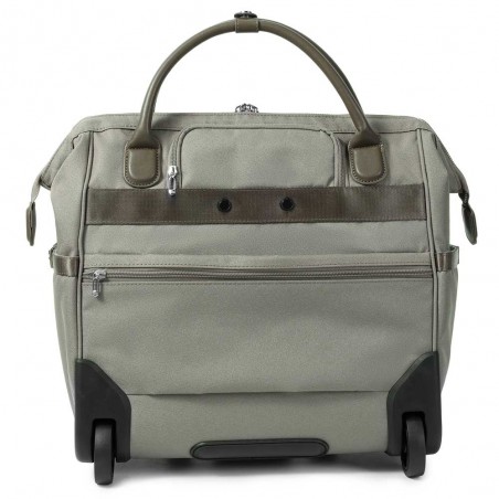 HEDGREN | Sacoche trolley PC femme "Venti" vintage taupe | Pilot case à roulettes élégant professionnel HEDGREN | Sacoche trolley PC femme "Venti" vintage taupe | Pilot case à roulettes élégant professionnel