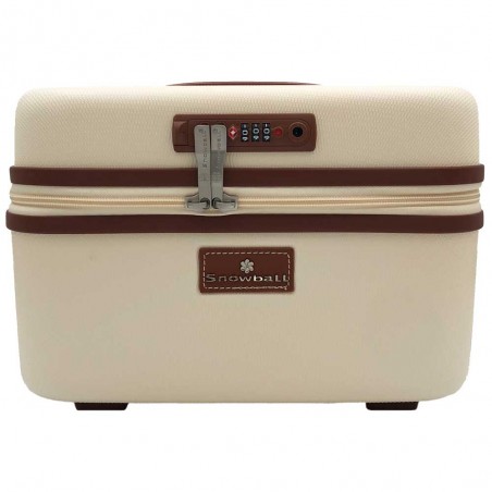SNOWBALL | Vanity case "Champs Elysées" milky | Beauty case rigide sécurisé élégant coloris beige marron SNOWBALL | Vanity case "Champs Elysées" milky | Beauty case rigide sécurisé élégant coloris beige marron