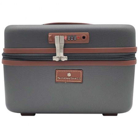 SNOWBALL | Vanity case "Champs Elysées" anthracite | Beauty case rigide sécurisé élégant coloris gris foncé SNOWBALL | Vanity case "Champs Elysées" anthracite | Beauty case rigide sécurisé élégant coloris gris foncé