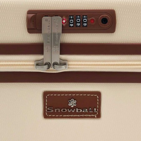 SNOWBALL | Vanity case "Champs Elysées" milky | Beauty case rigide sécurisé élégant coloris beige marron SNOWBALL | Vanity case "Champs Elysées" milky | Beauty case rigide sécurisé élégant coloris beige marron