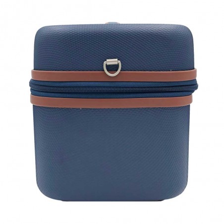 SNOWBALL | Vanity case "Champs Elysées" marine | Beauty case rigide sécurisé élégant coloris bleu marine