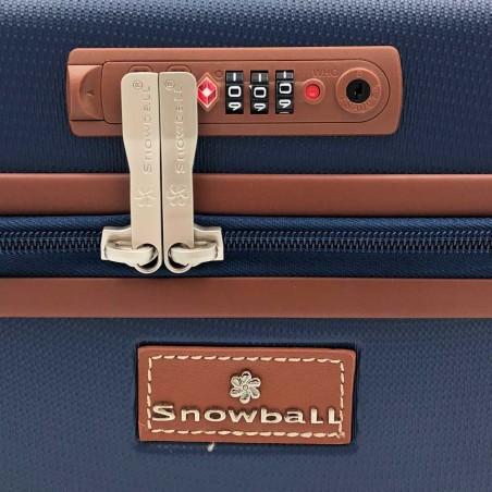SNOWBALL | Vanity case "Champs Elysées" marine | Beauty case rigide sécurisé élégant coloris bleu marine