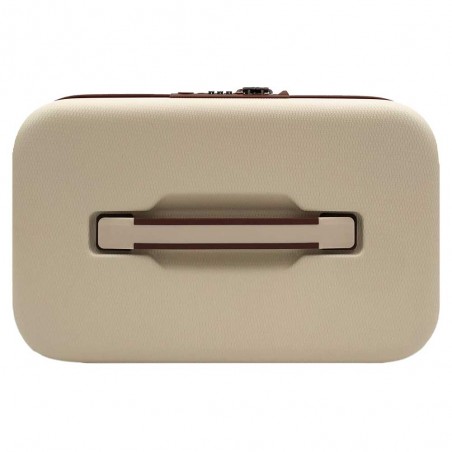 SNOWBALL | Vanity case "Champs Elysées" milky | Beauty case rigide sécurisé élégant coloris beige marron SNOWBALL | Vanity case "Champs Elysées" milky | Beauty case rigide sécurisé élégant coloris beige marron