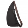 Katana | Sac holster homme "Ned" marron chocolat | Sacoche crossbody nylon et cuir pas cher Katana | Sac holster homme "Ned" marron chocolat | Sacoche crossbody nylon et cuir pas cher