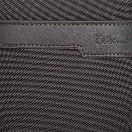 Katana | Sac holster homme "Ned" marron chocolat | Sacoche crossbody nylon et cuir pas cher Katana | Sac holster homme "Ned" marron chocolat | Sacoche crossbody nylon et cuir pas cher