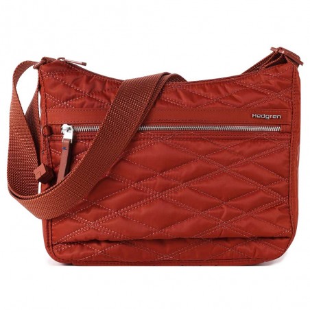HEDGREN | Sac bandoulière "Harper's" S new quilt brandy brown | Sac femme porté croisé ultra léger design épuré pas cher HEDGREN | Sac bandoulière "Harper's" S new quilt brandy brown | Sac femme porté croisé ultra léger design épuré pas cher