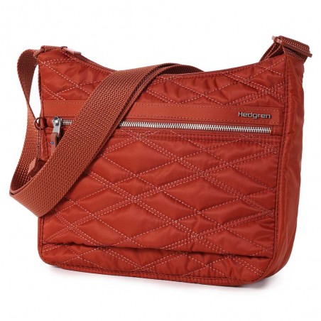 HEDGREN | Sac bandoulière "Harper's" S new quilt brandy brown | Sac femme porté croisé ultra léger design épuré pas cher HEDGREN | Sac bandoulière "Harper's" S new quilt brandy brown | Sac femme porté croisé ultra léger design épuré pas cher
