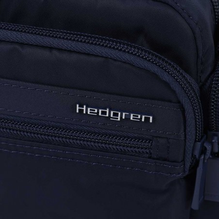 HEDGREN | Sac bandoulière "Emily" bleu marine | Sac femme porté croisé léger avec poches design épuré haute qualité