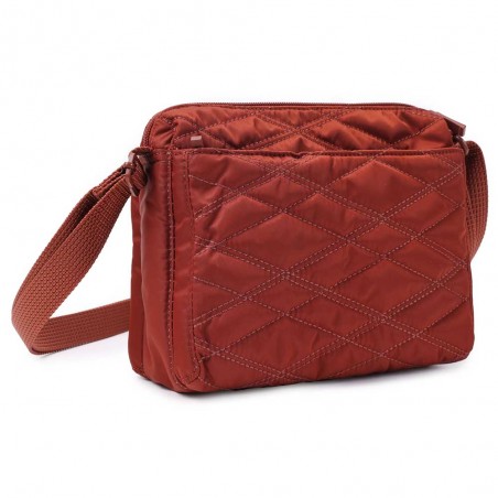 HEDGREN | Sac bandoulière "Eye" rouille effet matelassé | Sac femme porté croisé léger avec poches design épuré haute qualité HEDGREN | Sac bandoulière "Eye" rouille effet matelassé | Sac femme porté croisé léger avec poches design épuré haute qualité